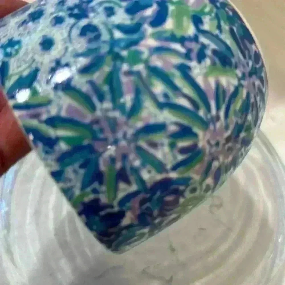 COPY - Lilly Pulitzer Mug Blue Floral Ceramic Gold Handle Coffee Cup Tea Cappuc… - Picture 10 of 10